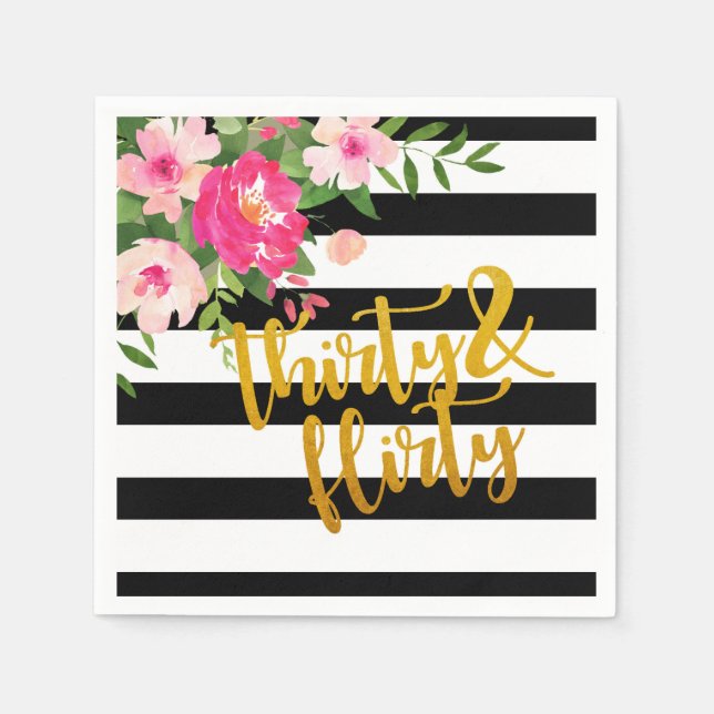 En Papier Serviette Trente et Vierge - Grandes Blances (Devant)