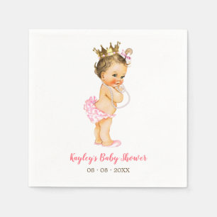 En Papier Serviette vintage de princesse baby shower