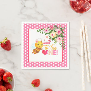 En Papier Si doux d'être UNE serviette d'anniversaire Bee