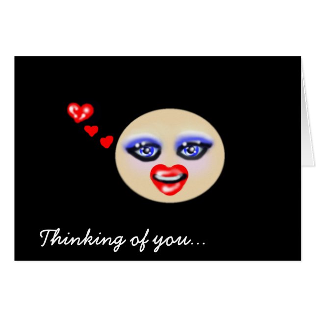 En pensant à toi... Carte (Devant horizontal)