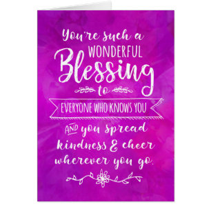 En pensant à vous, vous êtes une Bénédiction merve