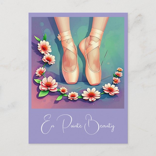 " EN POINTE BEAUTY " CARTE POSTALE (Devant)