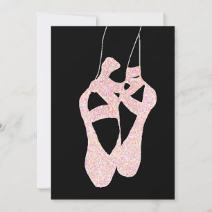 En Pointe Chaussures Ballet Invitations