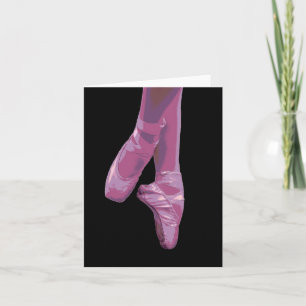 En Pointe rose - Carte de note