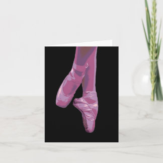 En Pointe rose - Carte de note