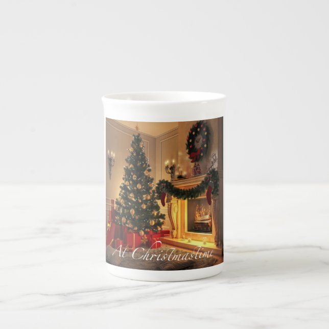 En Porcelaine À la tasse collectable d'art de couverture de (Devant)