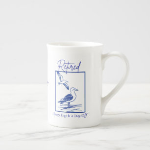 En Porcelaine Cadeau Tasse de Voyage pour la Retraite