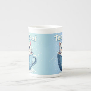 En Porcelaine Chat dans une tasse de café pour Amoureux de les c