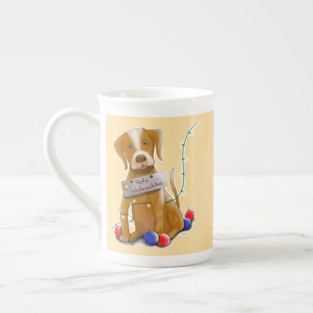 En Porcelaine DE Tasse Hund (Gauche)