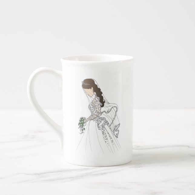 En Porcelaine Duchesse de la tasse royale 2 de mariage de (Gauche)