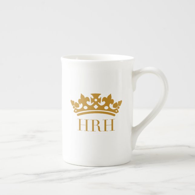 En Porcelaine HRH sa tasse royale de couronne d'altesse (Droite)