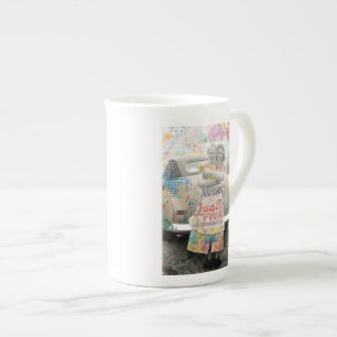 En Porcelaine Je t'aime un boisseau et une tasse de picotin