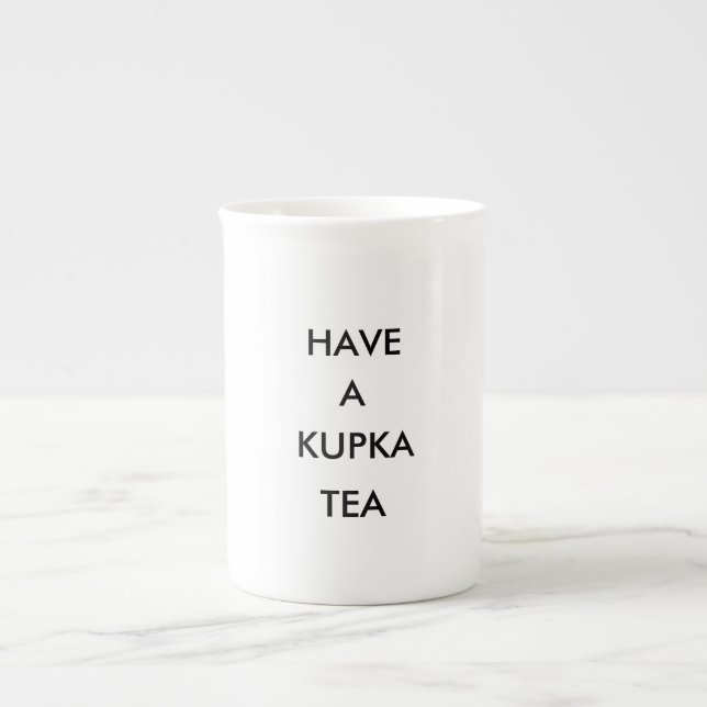 En Porcelaine La tasse de thé de Kupka de médias d'excès (Devant)