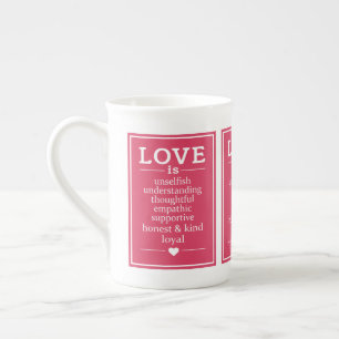 En Porcelaine L'amour est… tasse