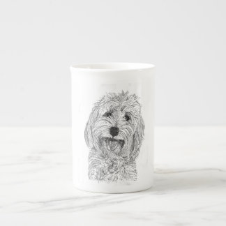 En Porcelaine Saffy la tasse blanche de Cockapoo Chine