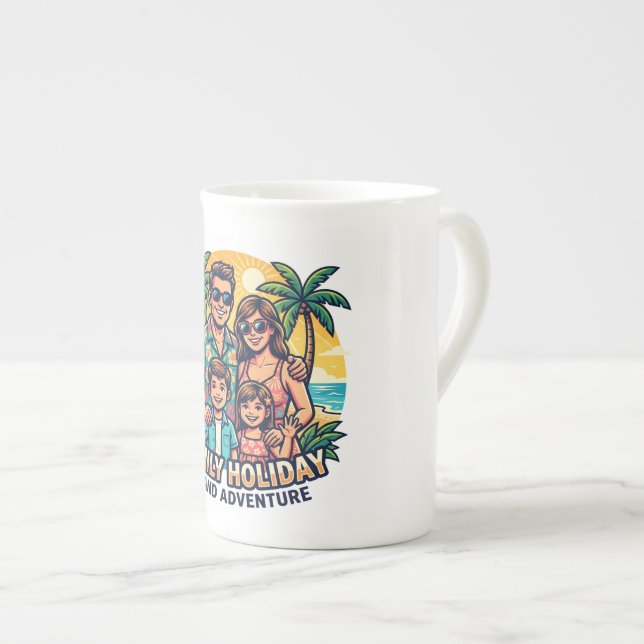 En Porcelaine tasse (Devant droit)