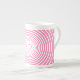 En Porcelaine Tasse à café avec cœur