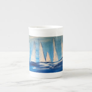En Porcelaine Tasse à café avec un motif organisé spécialeme