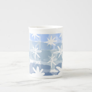 En Porcelaine Tasse à Latte - élégance hivernale