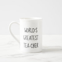 Tasse à thé mignonne pour les enseignants les plus
