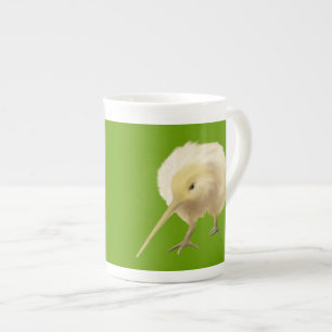 En Porcelaine Tasse blanche de kiwi