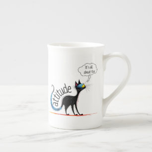 En Porcelaine Tasse Chat Drôle – Missy Miss Catitude