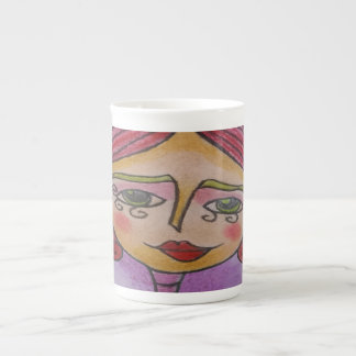 En Porcelaine Tasse de café (coloré Whimsical 03)