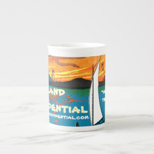 En Porcelaine Tasse de café confidentielle d'île