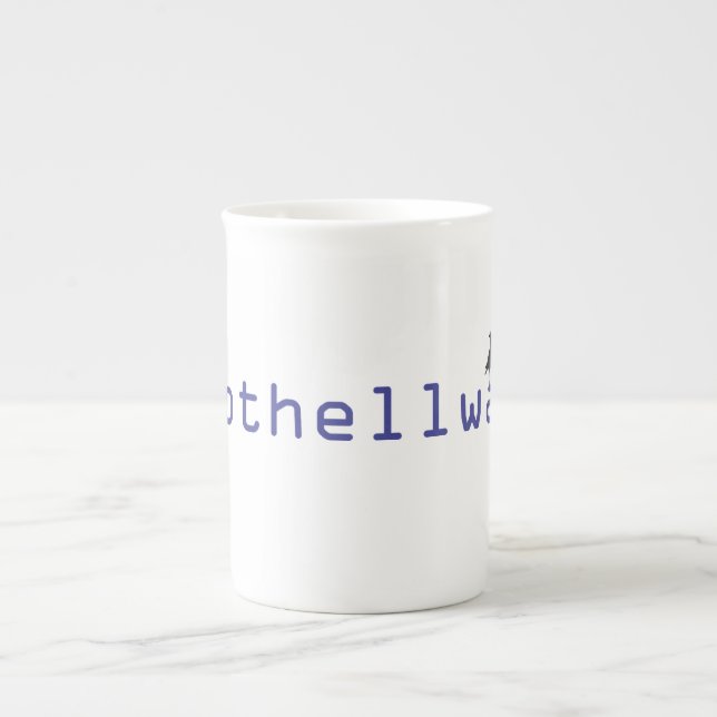 En Porcelaine tasse de café de bothellwa (Devant)