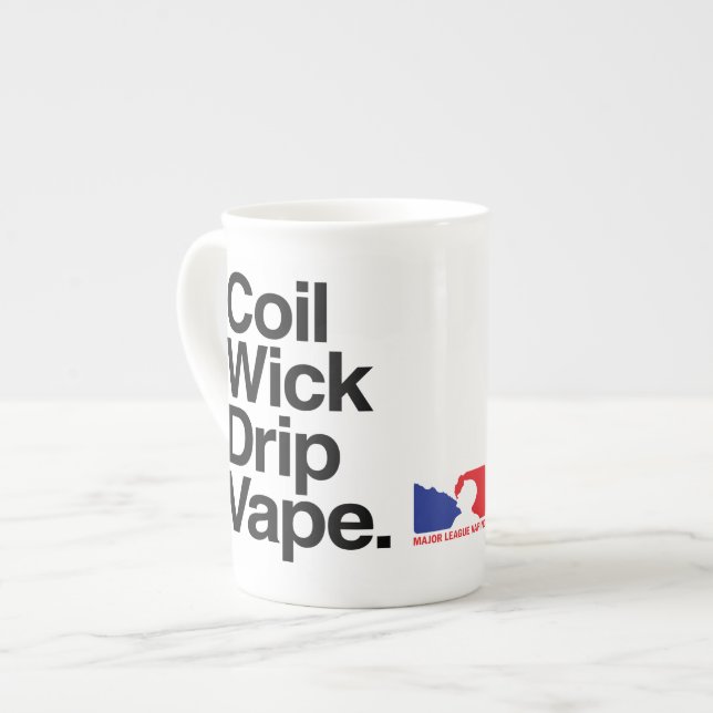 En Porcelaine Tasse de café de Vape d'égouttement de mèche de (Devant gauche)