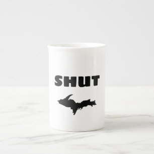 En Porcelaine Tasse de café supérieure drôle de péninsule