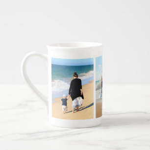 En Porcelaine Tasse de collage de photos de famille personnalisé