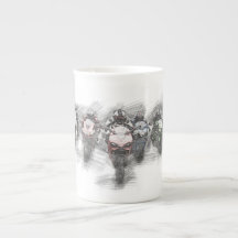 tasse de course de motocyclette