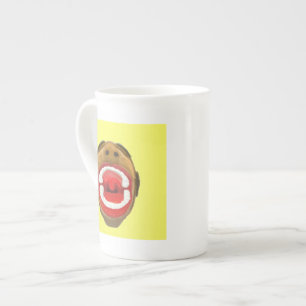 En Porcelaine Tasse de cri perçant