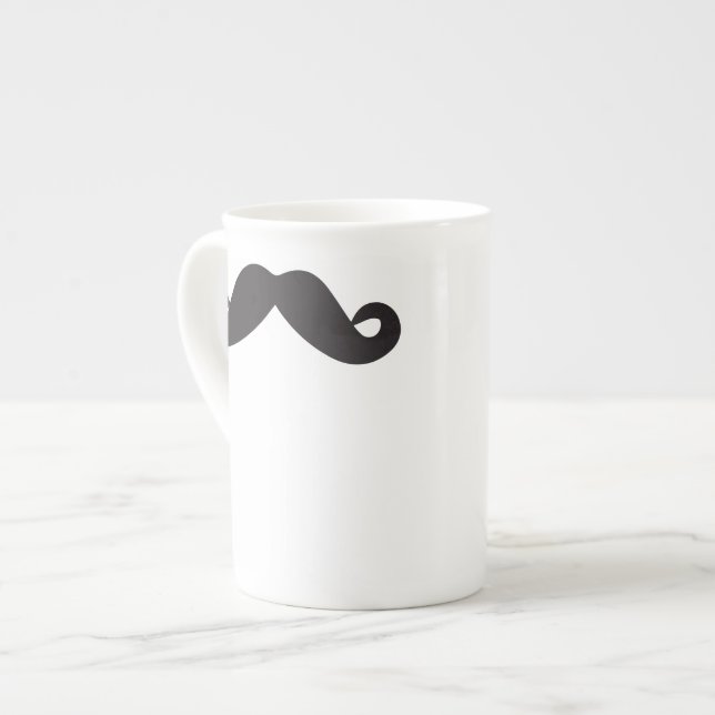 En Porcelaine Tasse de moustache (Devant gauche)