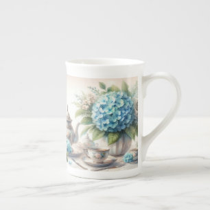 En Porcelaine Tasse de thé spéciale Bone China Dusty Blue pour u