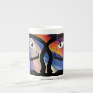 En Porcelaine Tasse enorme faite sur commande