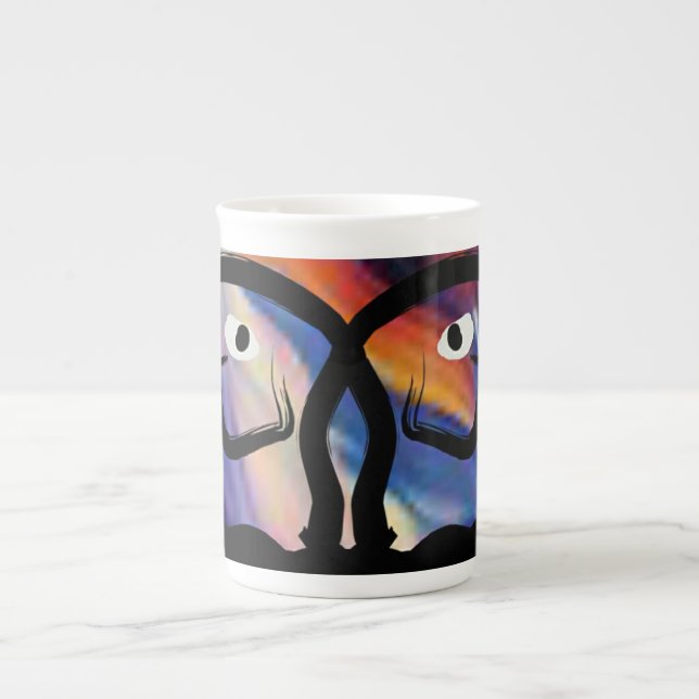 En Porcelaine Tasse enorme faite sur commande (Devant)