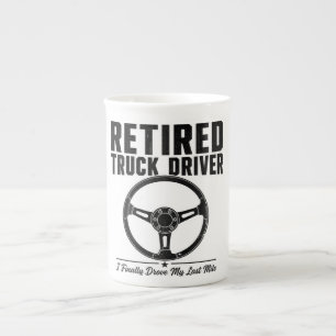 En Porcelaine Tasse pour chauffeur de camion à la retraite - J'a