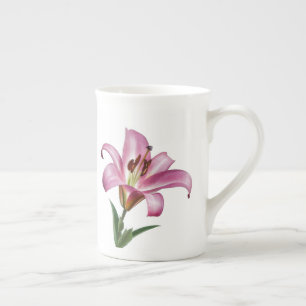 En Porcelaine Tasse rose de lis d'astronome
