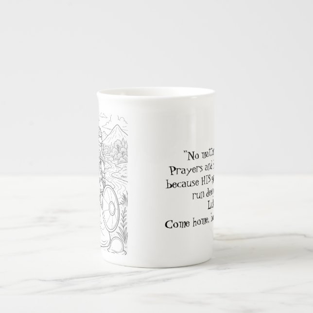 En Porcelaine Tasse spéciale (Devant)