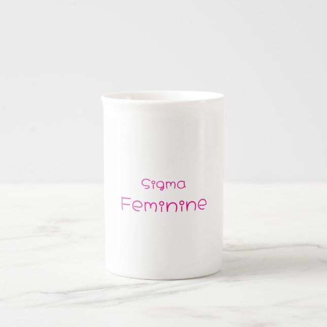 En Porcelaine Tasse spéciale féminine Sigma (Devant)