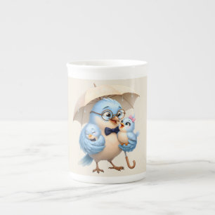En Porcelaine Tasse spéciale Papa Oiseau pour Papa