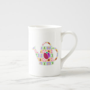 En Porcelaine Tasse spéciale Patchwork de printemps