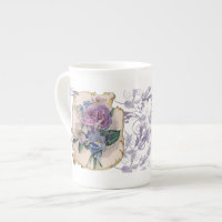 Tasse vintage de thé de conception