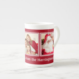 En Porcelaine VOS 3 PHOTOS et tasse FAITE SUR COMMANDE de Noël