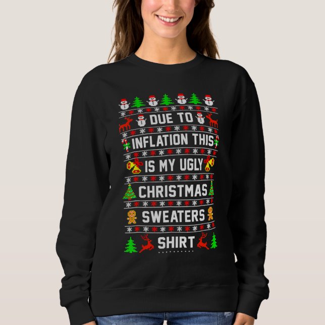 En Raison De L'Inflation C'Est Mon Sweat De Noël M (Devant)