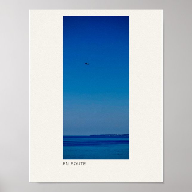 EN ROUTE — Impression d'art photographique d'avion (Devant)