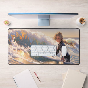 En route pour attraper une vague