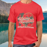 en route pour l'aventure t-shirt rouge<br><div class="desc">en route pour l'aventure expression française mot-clé graphique,  chemin de l'aventure. Personnaliser avec votre destination,  lit actuellement Canada Designé exclusivement par Sarah Trett.</div>